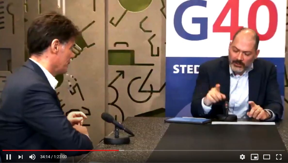 Depla aan het woord op de netwerkdag van de G40.