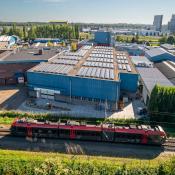 Trein spoor industrie bedrijventerrein